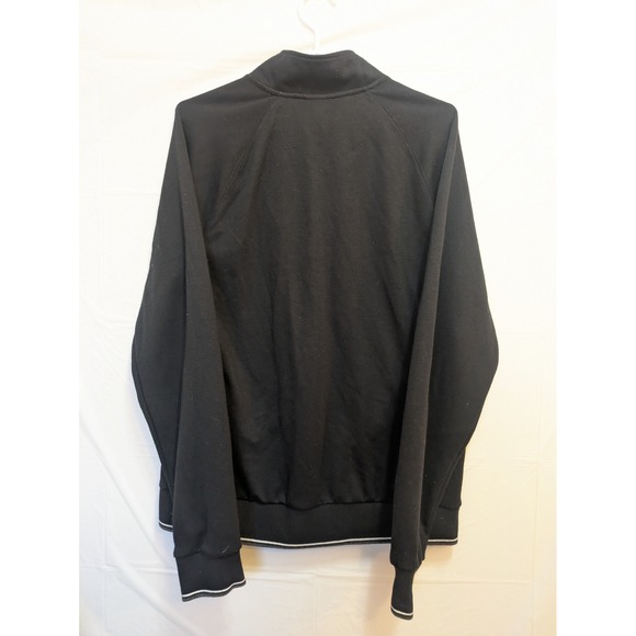 Robert Graham Men's Medium Full Zip Jacket Navy Blue Knit Track Top - Picture 2 of 8